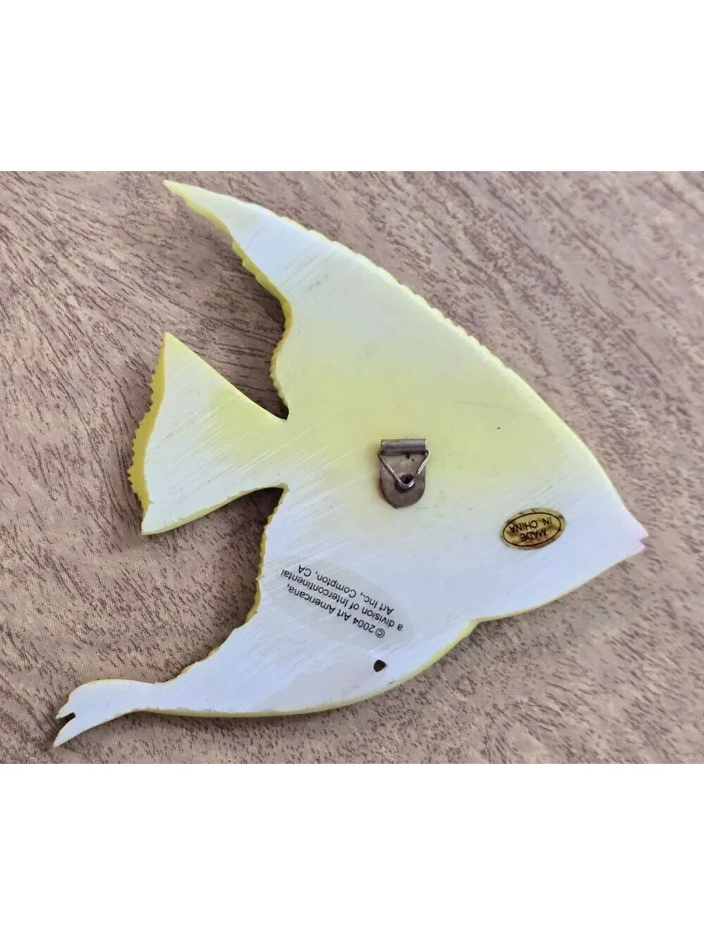 Vintage 2004 Art Americana Tropical Fish Resin Wall Plaques Hangings Decor